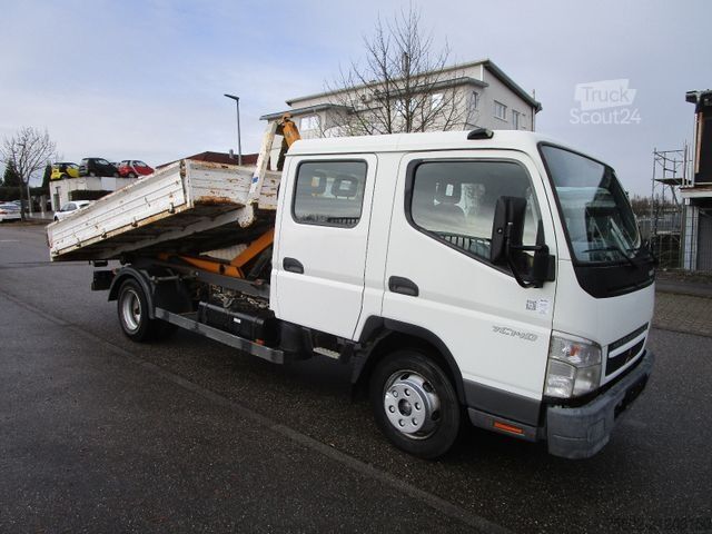 Kiepwagen bestelauto MITSUBISHI Fuso Canter 7 C 14 D*Abrollkipper+7-Sitze+Doka*