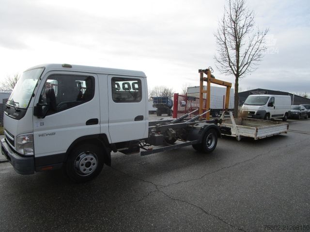 Kiepwagen bestelauto MITSUBISHI Fuso Canter 7 C 14 D*Abrollkipper+7-Sitze+Doka*