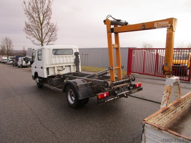 Kiepwagen bestelauto MITSUBISHI Fuso Canter 7 C 14 D*Abrollkipper+7-Sitze+Doka*