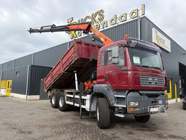 Autogru MAN TGA 33.390 + 6x4 + PK15002 + TIPPER + MANUAL + ...