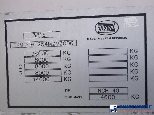 Silo ZVVZ Powder tank alu 40 m3 / 1 comp