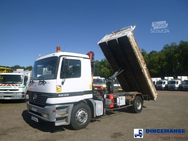 Kranwagen Mercedes Actros 1835 4x2 tipper + Palfinger PK12000