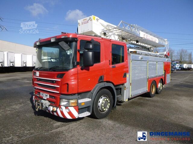 Fire truck Scania P310 6x2 RHD fire truck + pump, ladder & manlift