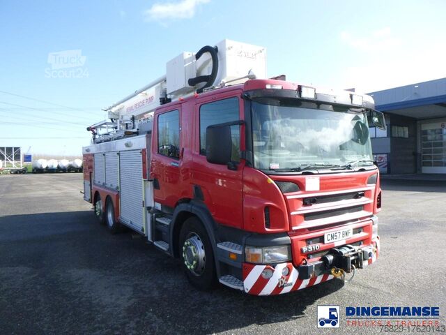 Fire truck Scania P310 6x2 RHD fire truck + pump, ladder & manlift