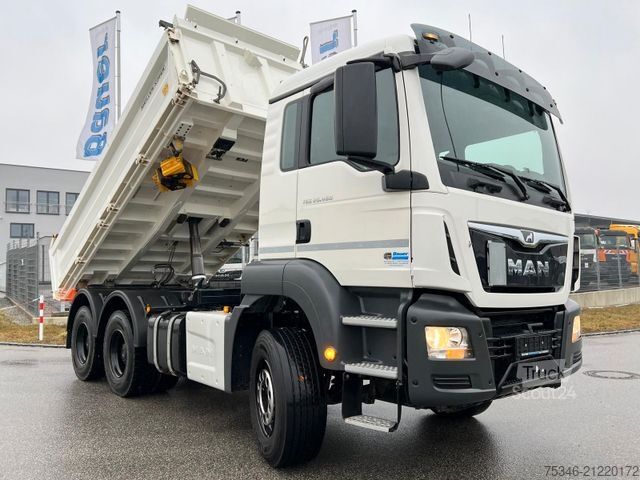 Dreiseitenkipper LKW MAN TGS /26.460/ 6x4/Bordmatik/Klima/Nur 128 tkm/Top