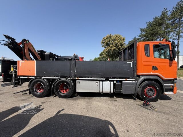 Plataforma de carga Scania G450 6x4 PRITSCHE + KRAN PALFINGER PK19.001 SLD...