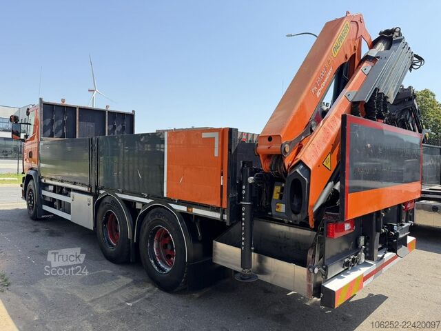 Plataforma de carga Scania G450 6x4 PRITSCHE + KRAN PALFINGER PK19.001 SLD...