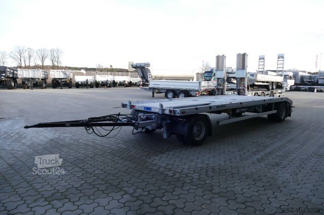 Lavtloader trailer MÜLLER-MITTELTAL 18 t. Kombi Abroller Absetzer Tieflader, Luft