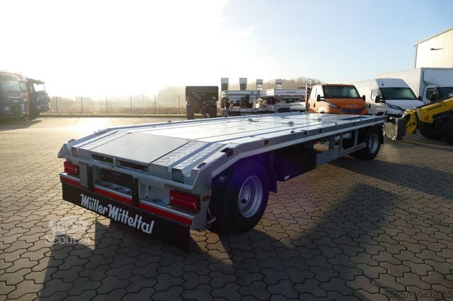 Lavtloader trailer MÜLLER-MITTELTAL 18 t. Kombi Abroller Absetzer Tieflader, Luft