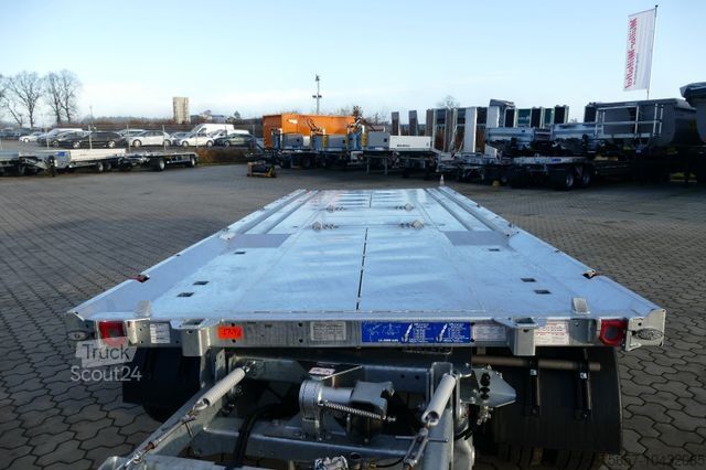 Lavtloader trailer MÜLLER-MITTELTAL 18 t. Kombi Abroller Absetzer Tieflader, Luft