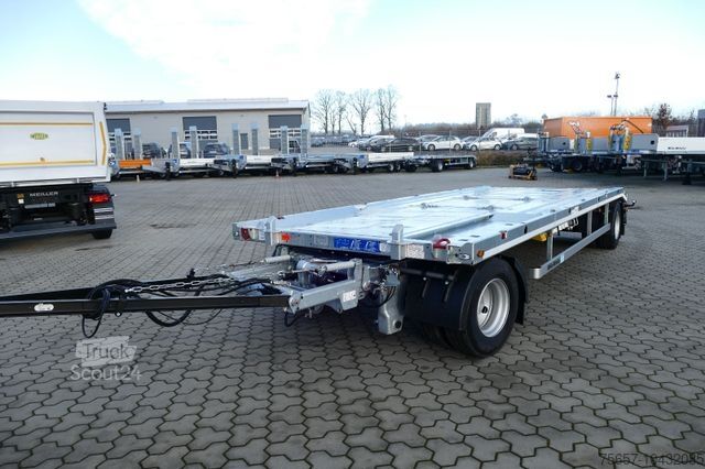 Lavtloader trailer MÜLLER-MITTELTAL 18 t. Kombi Abroller Absetzer Tieflader, Luft