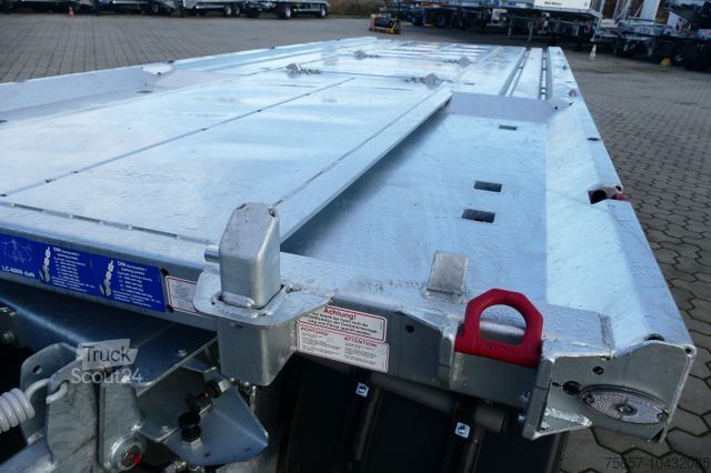 Lavtloader trailer MÜLLER-MITTELTAL 18 t. Kombi Abroller Absetzer Tieflader, Luft