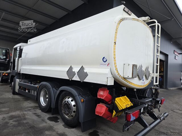 Tank kamyonu MAN TGS 26.440 6x2-4 LL TGS 26.400 6x2-4 LL, EEV, Intarder, Lenk-/Lift, L & F Tank ca. 20000l, 3 Kammern