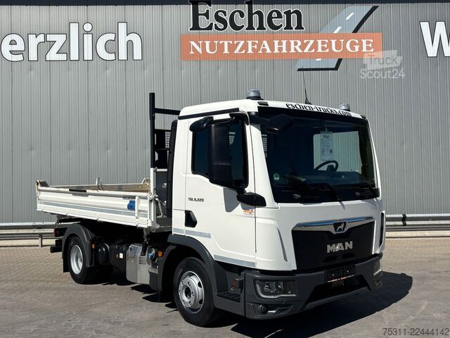 Carrinha basculante trilateral MAN TGL 8.220 BB | MEILLER*3x Sitze*AC*2x AHK*Safety