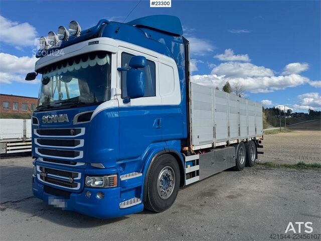 Платформенный трейлер Scania R620 6x4 Planbil