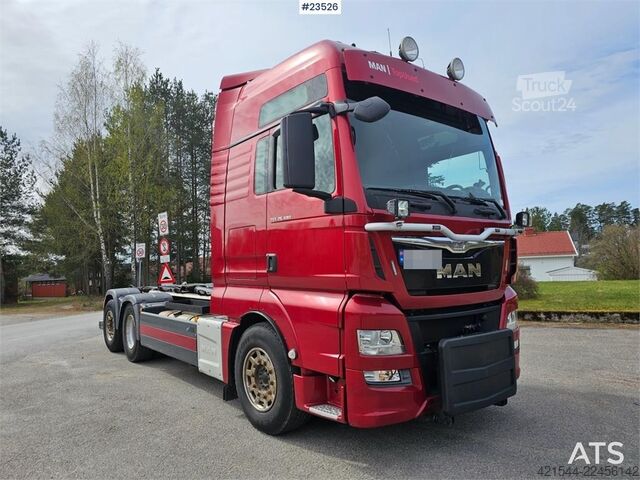 Система крюкообразных рычагов MAN TGX 26.480 6x2 Snow Plow Equipped Hooklift Truck –