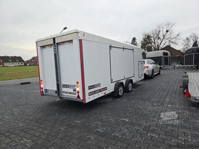 Transportador de vehículos Brian James Trailers Race Sport 340-5000 Leichtmetallräder verfügbar aus Vorrat