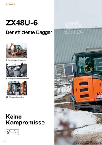 Miniekskavators HITACHI ZX48U-6
