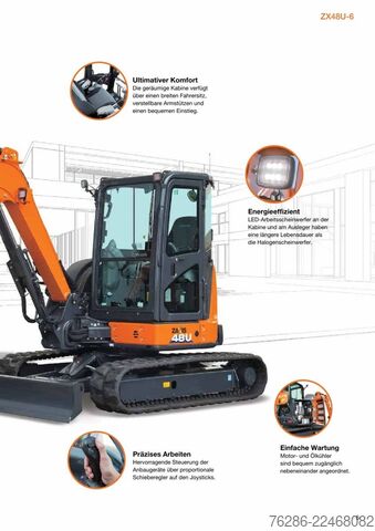 Miniekskavators HITACHI ZX48U-6