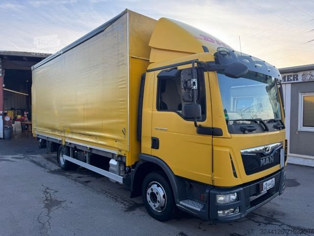 Curtain sider van MAN TGL 8.220 L Schiebeplane+LBW/Klima/Luftgef.TÜV
