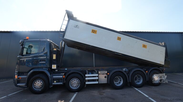 شاحنة قلابة Scania G 410 10x4 Tipper truck 626.200km