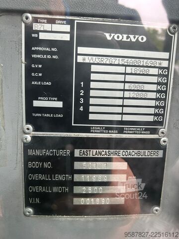 Nyitott tetejű emeletes kabrióbusz VOLVO B7L Sightseeing Cabrio offen