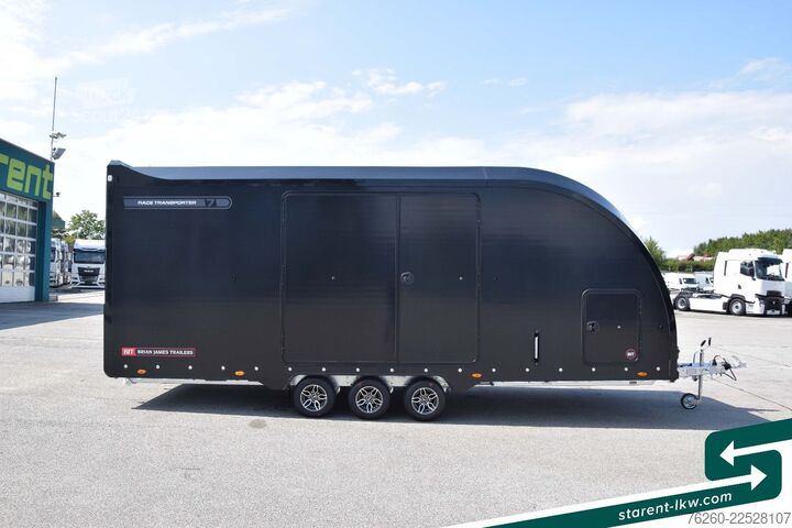Ремарке за превоз на автомобили BRIAN JAMES TRAILERS Race Transporter 7 extra Hoch Solar Kamera