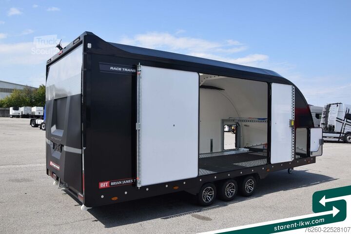 Ремарке за превоз на автомобили BRIAN JAMES TRAILERS Race Transporter 7 extra Hoch Solar Kamera