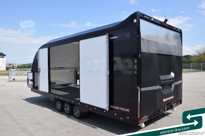 Ремарке за превоз на автомобили BRIAN JAMES TRAILERS Race Transporter 7 extra Hoch Solar Kamera