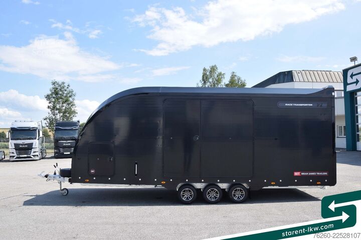 Ремарке за превоз на автомобили BRIAN JAMES TRAILERS Race Transporter 7 extra Hoch Solar Kamera