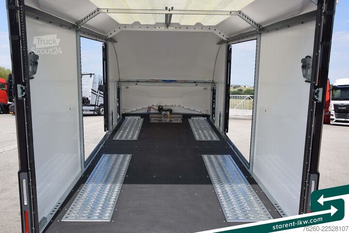 Ремарке за превоз на автомобили BRIAN JAMES TRAILERS Race Transporter 7 extra Hoch Solar Kamera