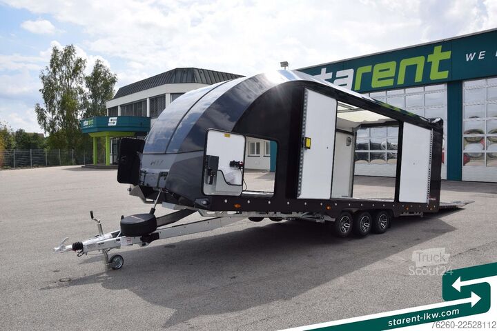 مقطورة ناقلة سيارات BRIAN JAMES TRAILERS Race Transporter 7 Seilwinde Solar Kamera