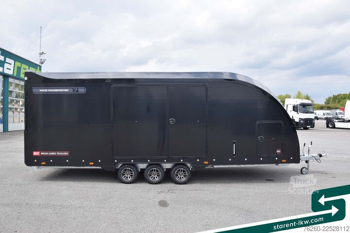مقطورة ناقلة سيارات BRIAN JAMES TRAILERS Race Transporter 7 Seilwinde Solar Kamera