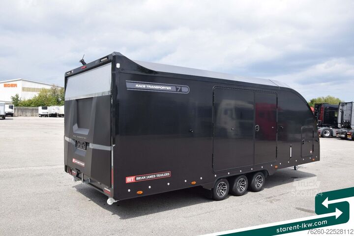 مقطورة ناقلة سيارات BRIAN JAMES TRAILERS Race Transporter 7 Seilwinde Solar Kamera