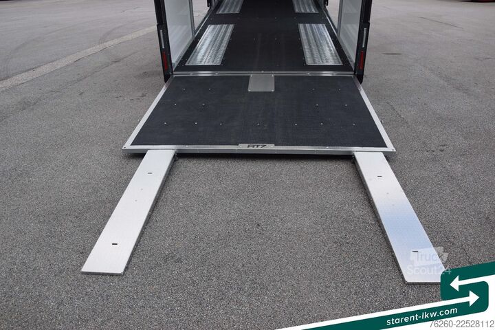 مقطورة ناقلة سيارات BRIAN JAMES TRAILERS Race Transporter 7 Seilwinde Solar Kamera