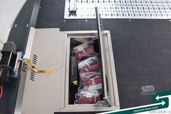 مقطورة ناقلة سيارات BRIAN JAMES TRAILERS Race Transporter 7 Seilwinde Solar Kamera