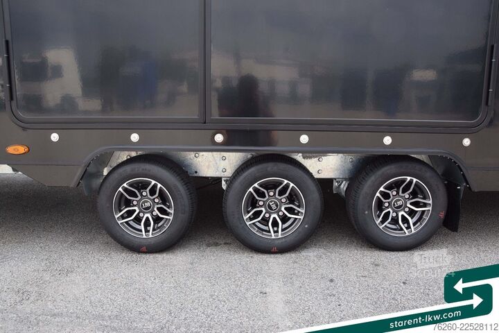 مقطورة ناقلة سيارات BRIAN JAMES TRAILERS Race Transporter 7 Seilwinde Solar Kamera