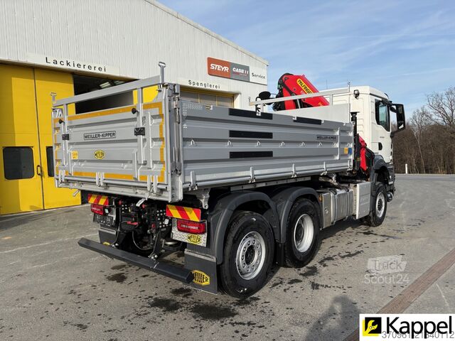 Sklápěč s jeřábem MAN TGS 28.520 6X4-4 BL / PK18002EH-C / 3-SK