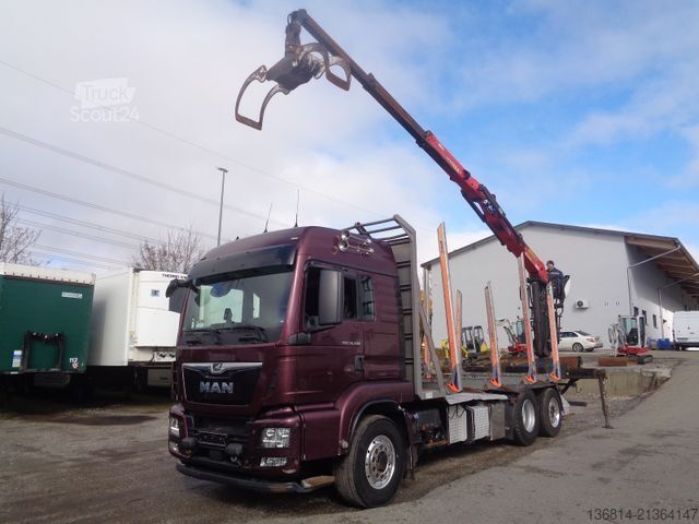 Tovornjak za prevoz hlodovine MAN TGS 26.500 6x4 Hydrodrive Epsilon M12Z