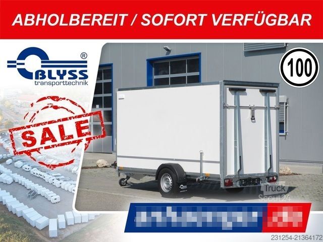 Reboque baú BLYSS F1336HD Koffer 358x146x180cm 1300kgGG