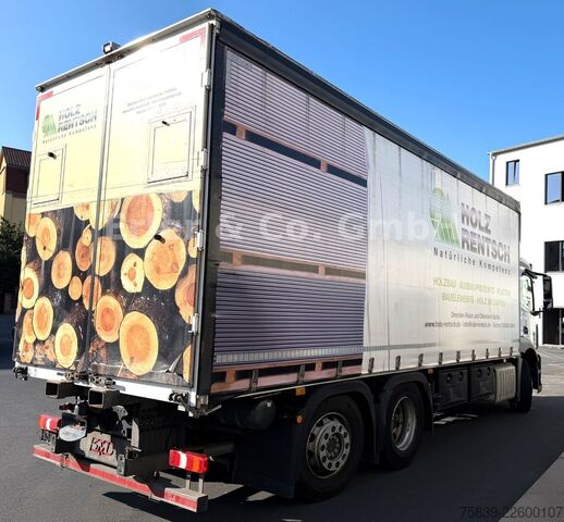 Камион платформа с брезент MERCEDES-BENZ 2530 ANTOS, Wingliner li., 6x2, Lenkachse