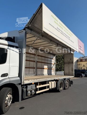 Камион платформа с брезент MERCEDES-BENZ 2530 ANTOS, Wingliner li., 6x2, Lenkachse