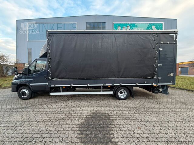 Transportador con plataforma y toldo IVECO Daily 72C18 Hi-Matic Pritsche Plane+LBW*2 stück