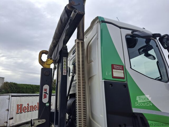 Vrachtwagen met afzetbare haakarm RENAULT C380 - 6X2 - EURO 6 CROCHET CONTAINER