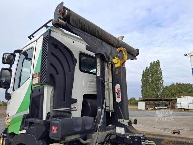 Vrachtwagen met afzetbare haakarm RENAULT C380 - 6X2 - EURO 6 CROCHET CONTAINER