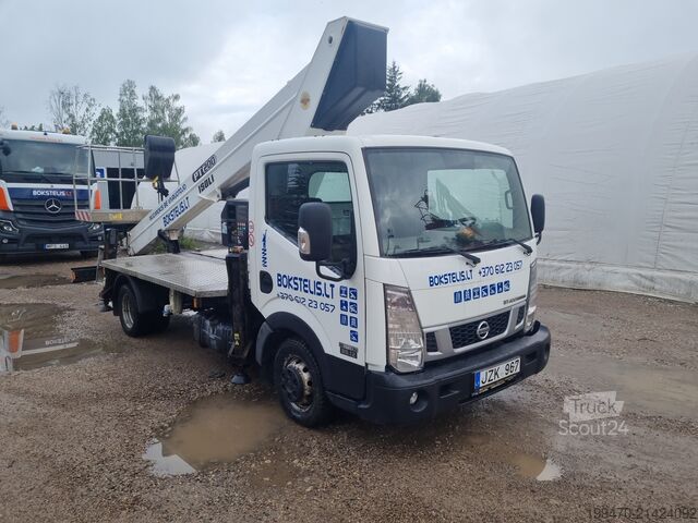 Sunkvežimiu montuojama antžeminė darbo platforma Isoli PT200 on Nissan NT400