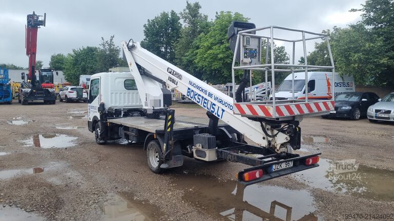 Sunkvežimiu montuojama antžeminė darbo platforma Isoli PT200 on Nissan NT400