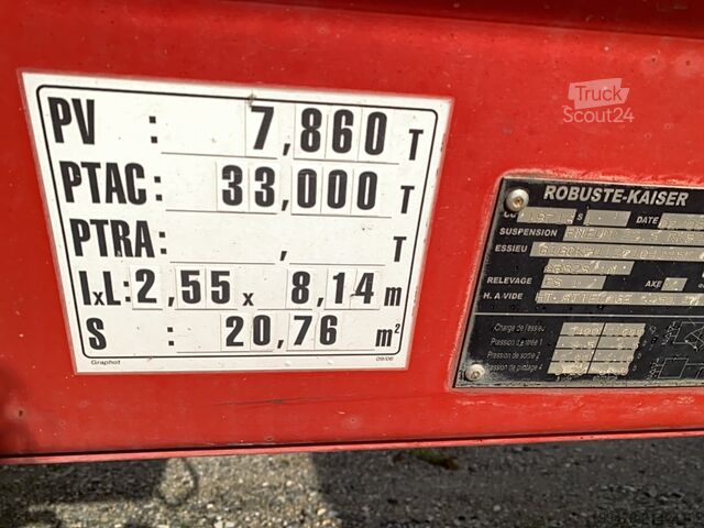 Tipptrailer ROBUSTE KAISER S3302A Steel Trailer