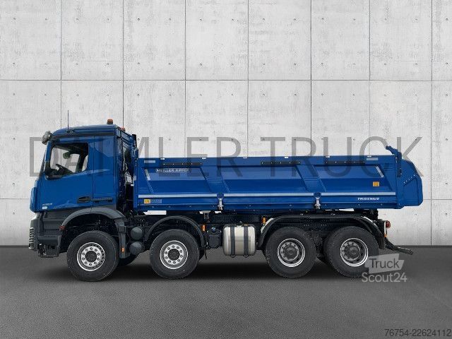 Kolmisivuinen kippiauto Mercedes-Benz Arocs 3253 K 8x4/4 Meiller TRIGENIUS Bordmatik