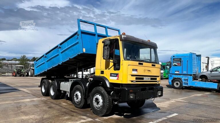 Kiper tovornjak Iveco EUROTRAKKER 340 E 34 (POMPE MANUELLE / LAMES / ...
